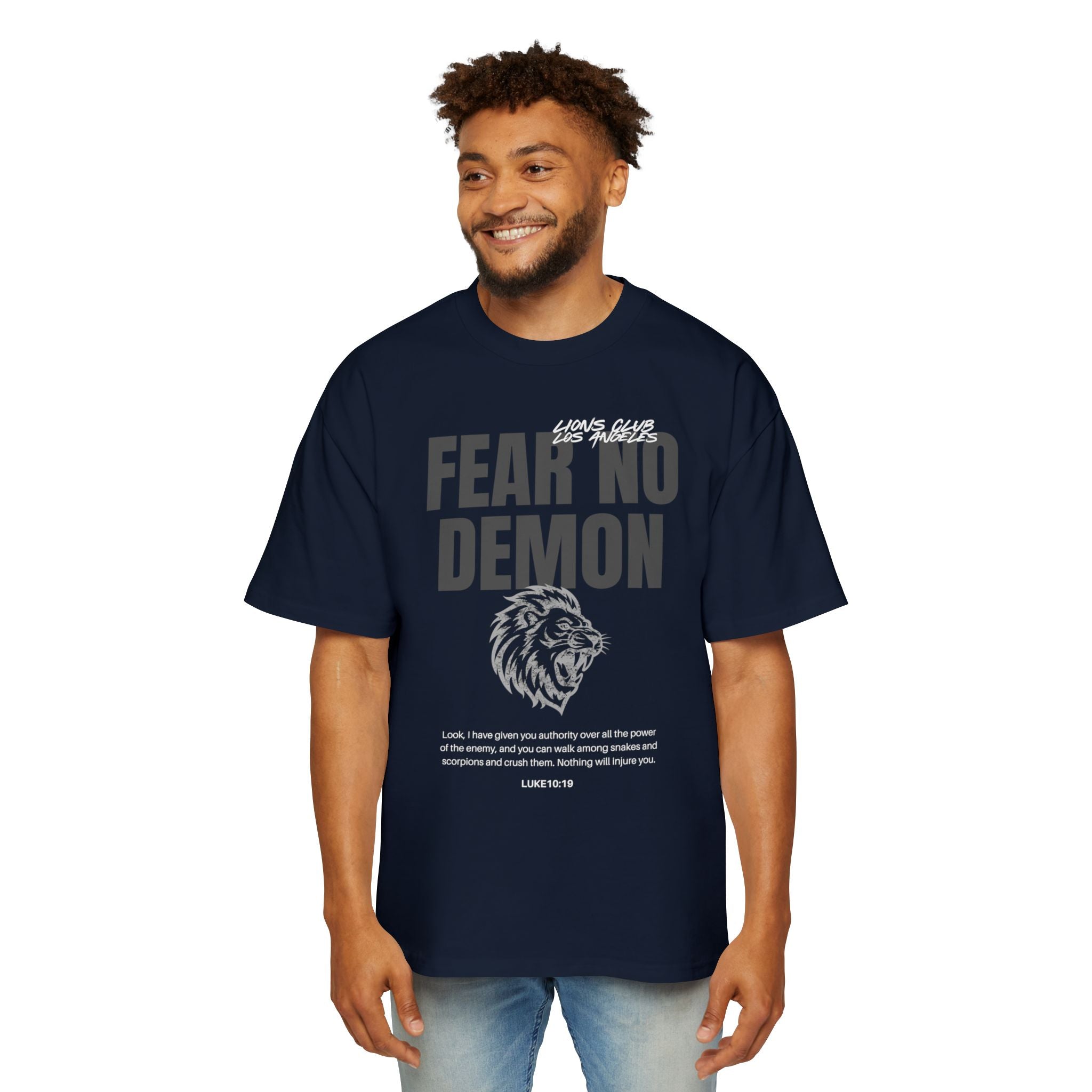 FEAR NO DEMON - OVERSIZE GYM SHIRT