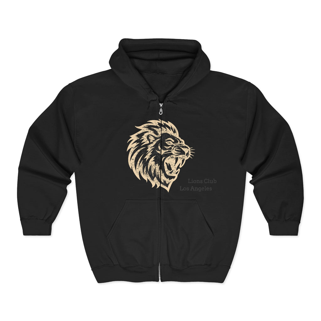 LIONS CLUB LA - Full Zip Hooded Sweatshirt