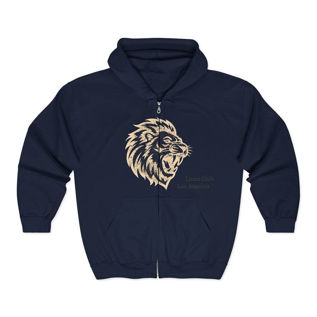 LIONS CLUB LA - Full Zip Hooded Sweatshirt