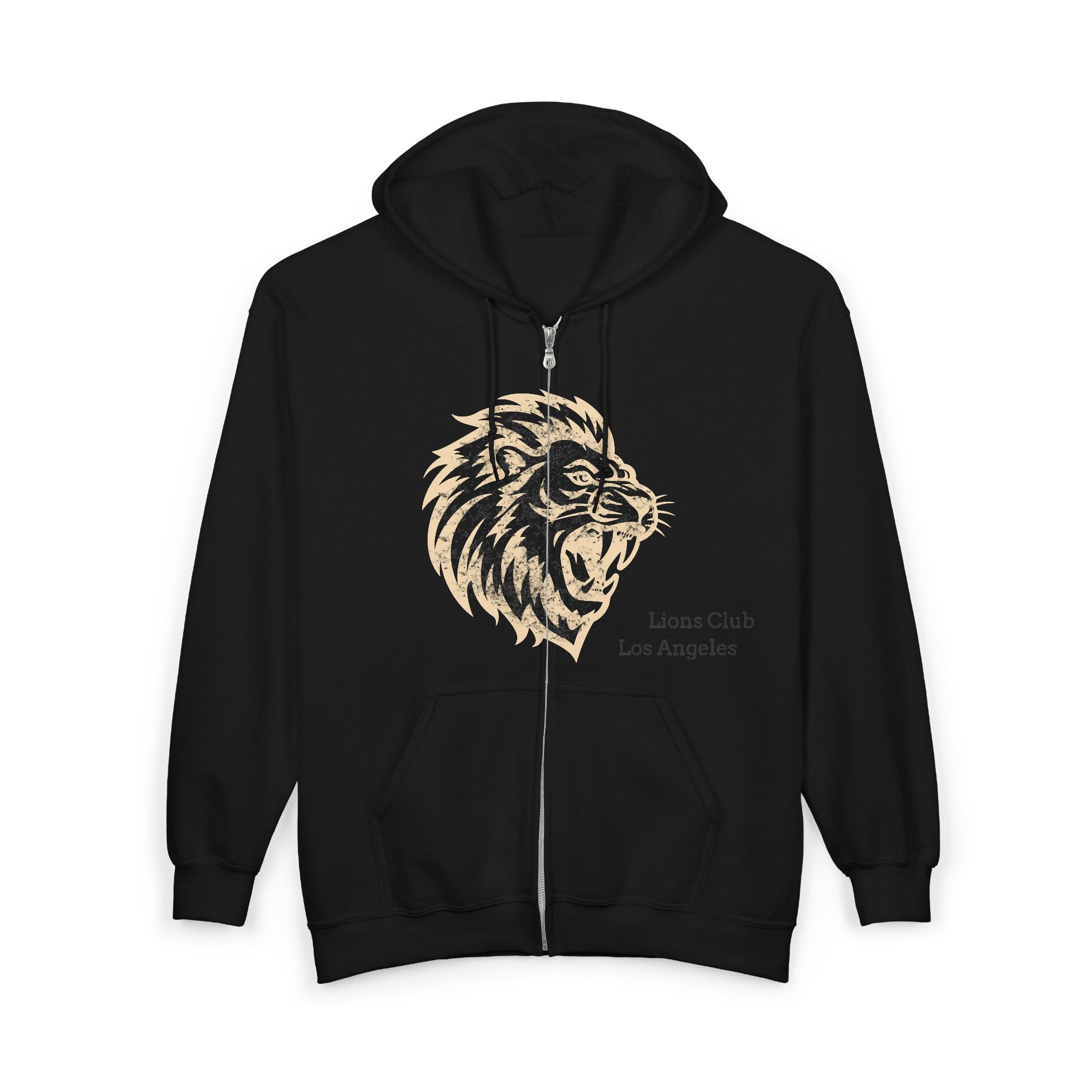 LIONS CLUB LA - Full Zip Hooded Sweatshirt