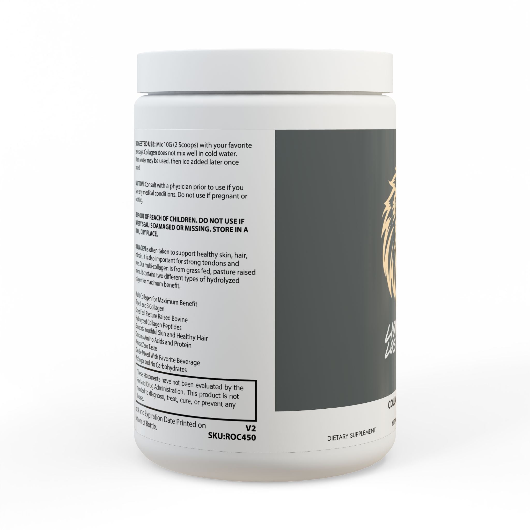 DOMINION - Collagen Peptides Type I & III Supplement (350g, 12.3oz)