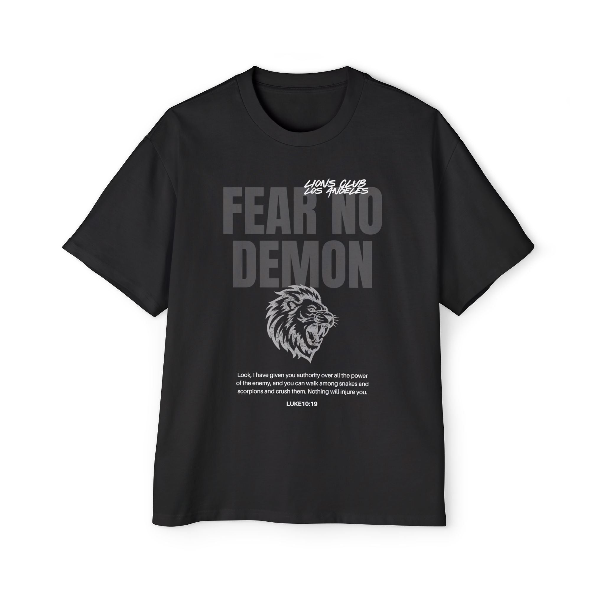 FEAR NO DEMON - OVERSIZE GYM SHIRT