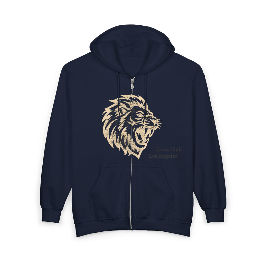LIONS CLUB LA - Full Zip Hooded Sweatshirt